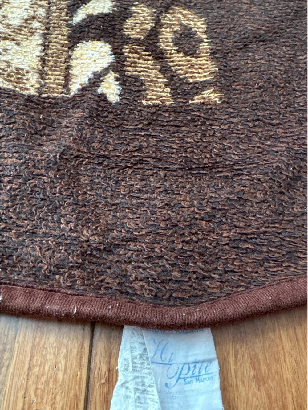 Vintage Hi Pile Leopard Throw Blanket by San Marcos Animal Print 56x76